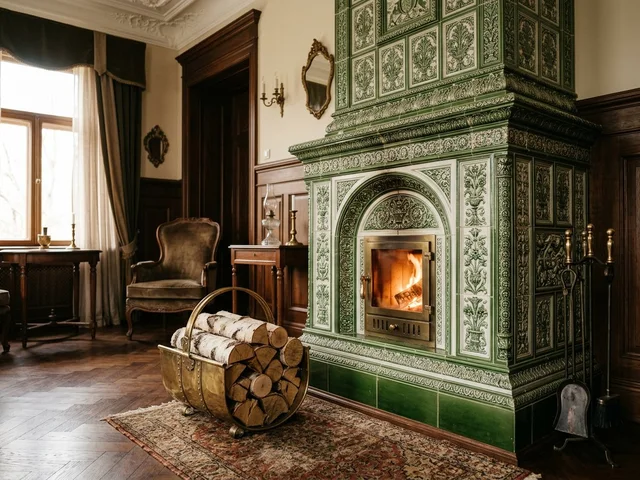 Подбор дров для старинных изразцовых печей в Советском